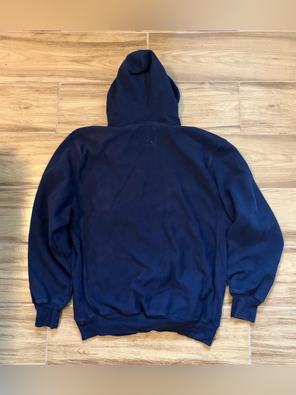 Steve & Barry's Navy Hoodie with Yellow Michigan Arch - Picture 5 of 6
